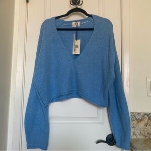 Urban Outfitter Blue Cropped Sweater
